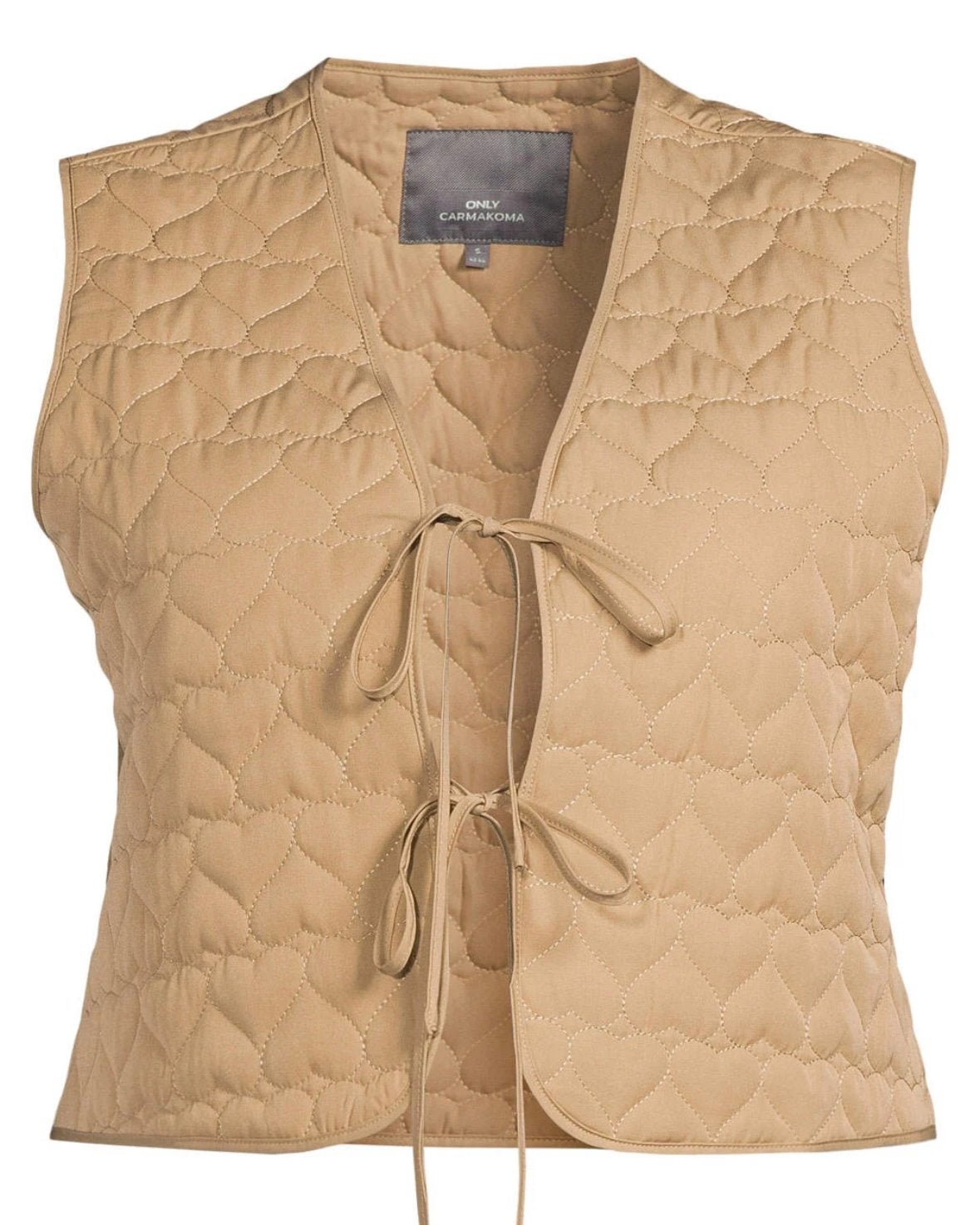 Only Carmakoma gilet beige quilted (42-54), Verzenden, Nieuw, Maat 42/44 (L), Beige
