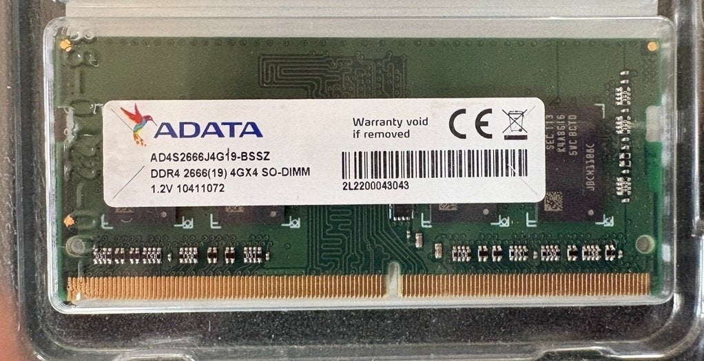 ADATA 4 Gb DDDR4 2666 SO-DIMM  tbv QNAP NAS, Verzenden, DDR3, Server