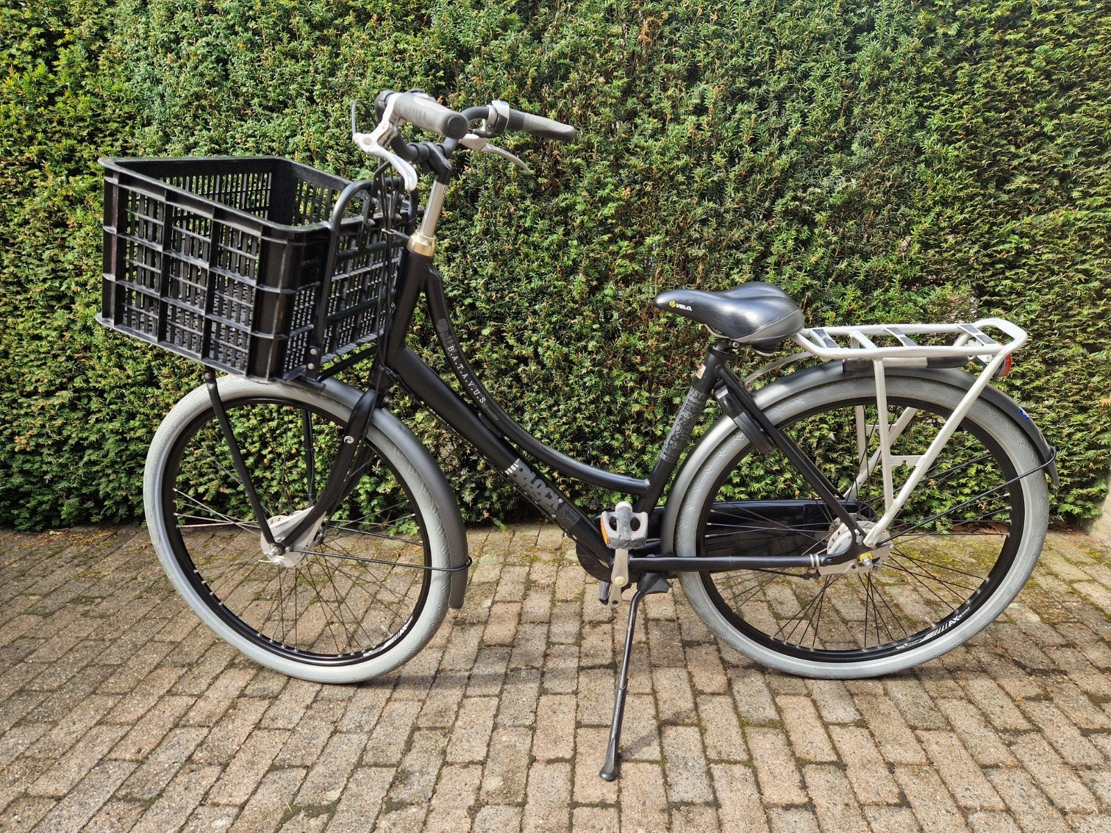 Batavus Blockbuster 28" 50 cm. 3V aluminium frame zwart, Ophalen, Versnellingen, Zo goed als nieuw, Schijfrem