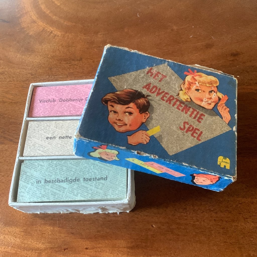 Vintage Het Advertentie Spel Jumbo - Compleet, Ophalen of Verzenden, Gebruikt, Jumbo