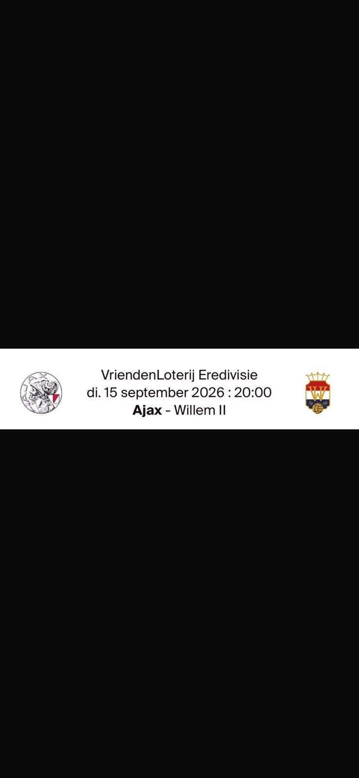 Ajax - Willem ll   4 kaarten, Drie personen of meer