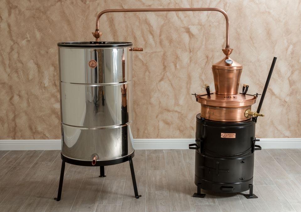 Koperen Distilleerketel 60 liter met Roerwerk en Koeler, Ophalen of Verzenden