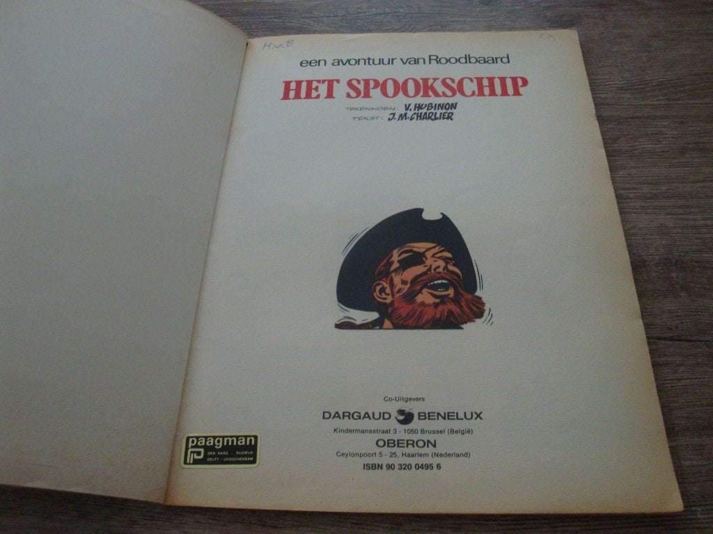 een avontuur van roodbaard-1969, Eén stripboek, Ophalen of Verzenden, Gelezen