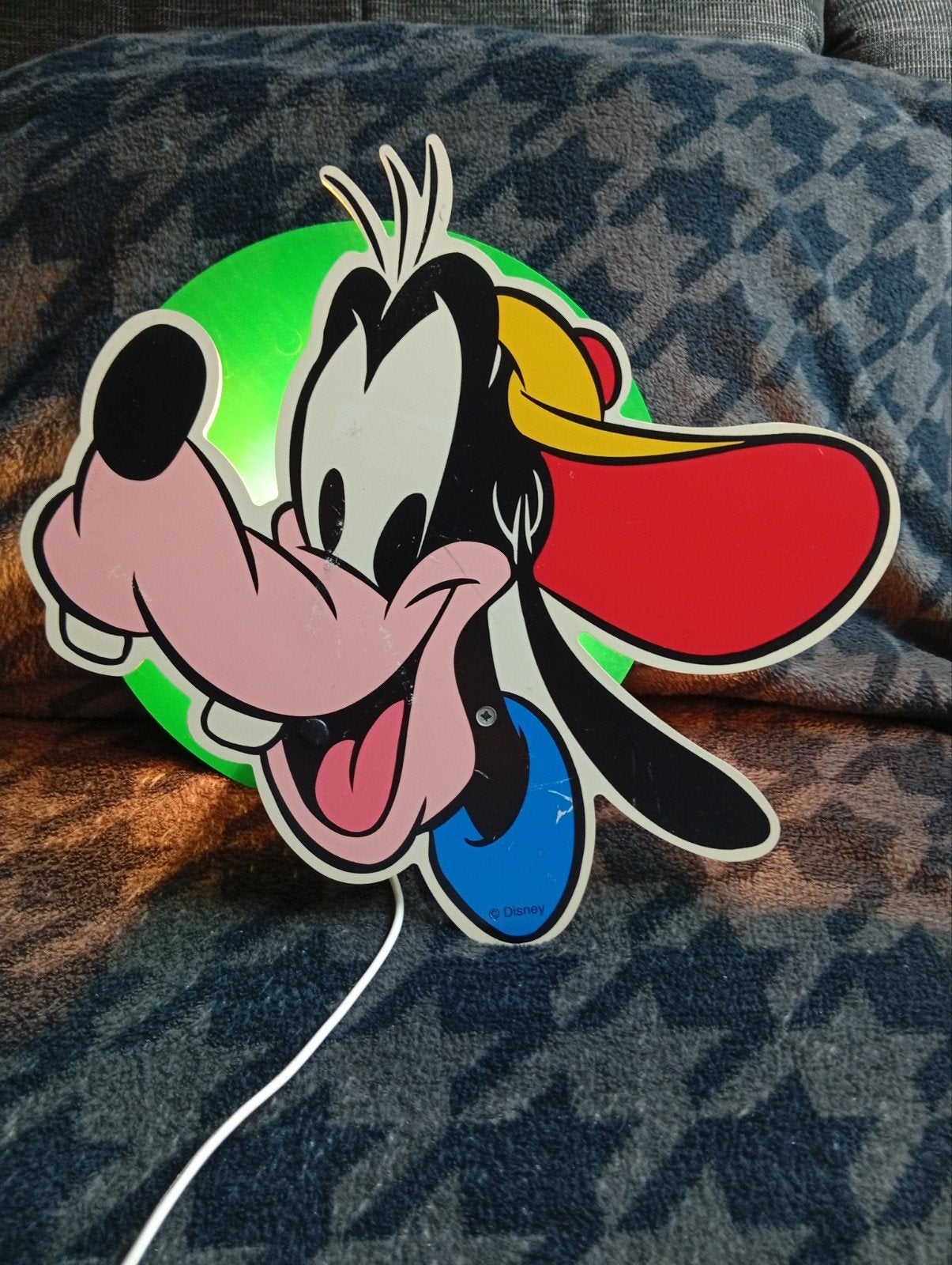 Disney Goofy Lamp Vintage, Ophalen, Goofy of Pluto, Gebruikt, Beeldje of Figuurtje