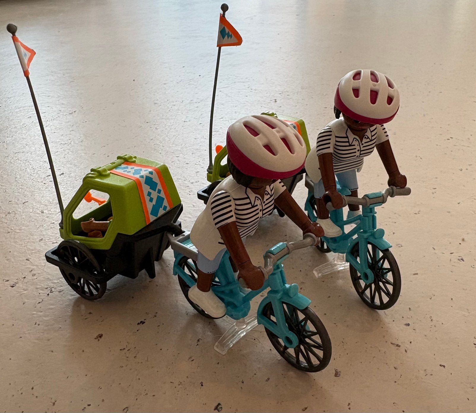 70601 Playmobil fiets met fietskar, Ophalen of Verzenden, Gebruikt