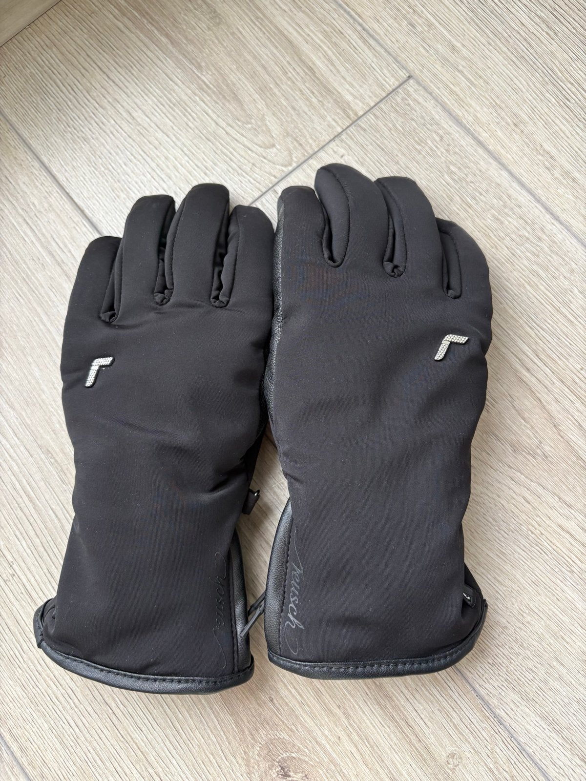 Skihandschoenen - Reusch Tiffany R-TEX XT - Zwart, Maat 7.5, Ophalen of Verzenden, Zo goed als nieuw, Maat 38/40 (M), Overige typen
