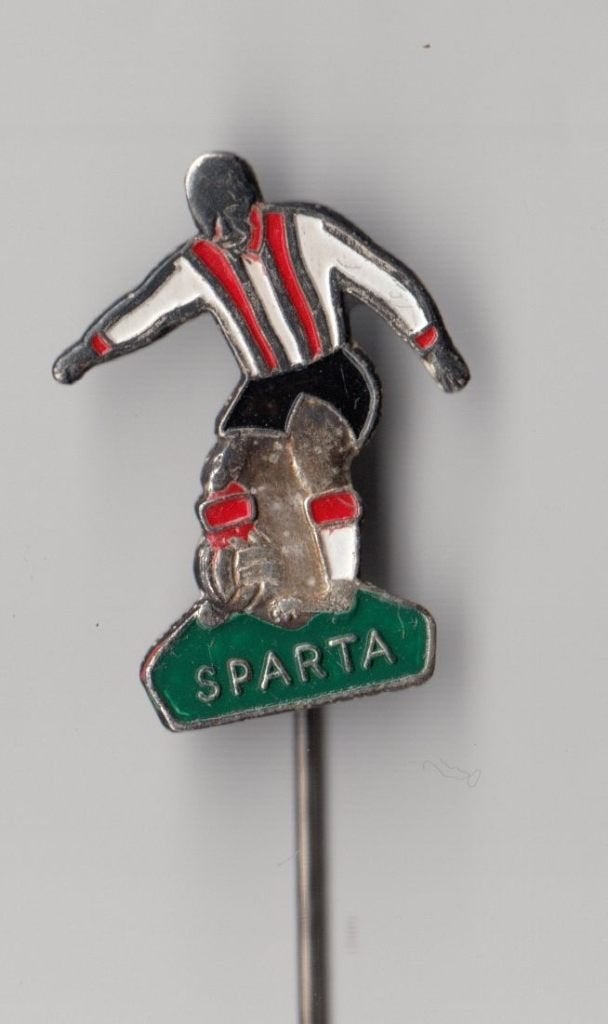 Voetbal Sparta Rotterdam speldje, Gebruikt, Niet vindbaar, Niet vindbaar, Speldje of Pin