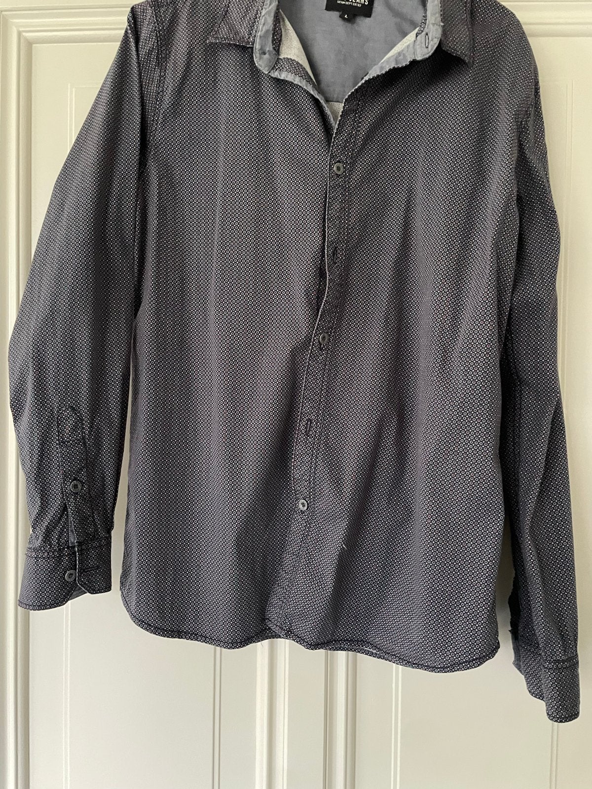 Cars Jeans overhemd - Maat L, Ophalen of Verzenden, Zo goed als nieuw, Blauw, Halswijdte 41/42 (L)