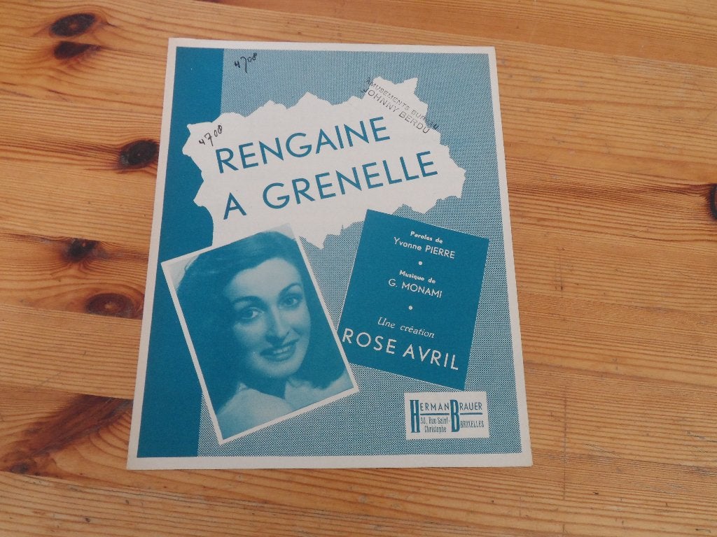 Rengaine a grenelle - monami / pierre - rose avril, Muziek en Instrumenten, Bladmuziek, Gebruikt, Gitaar, Ophalen of Verzenden