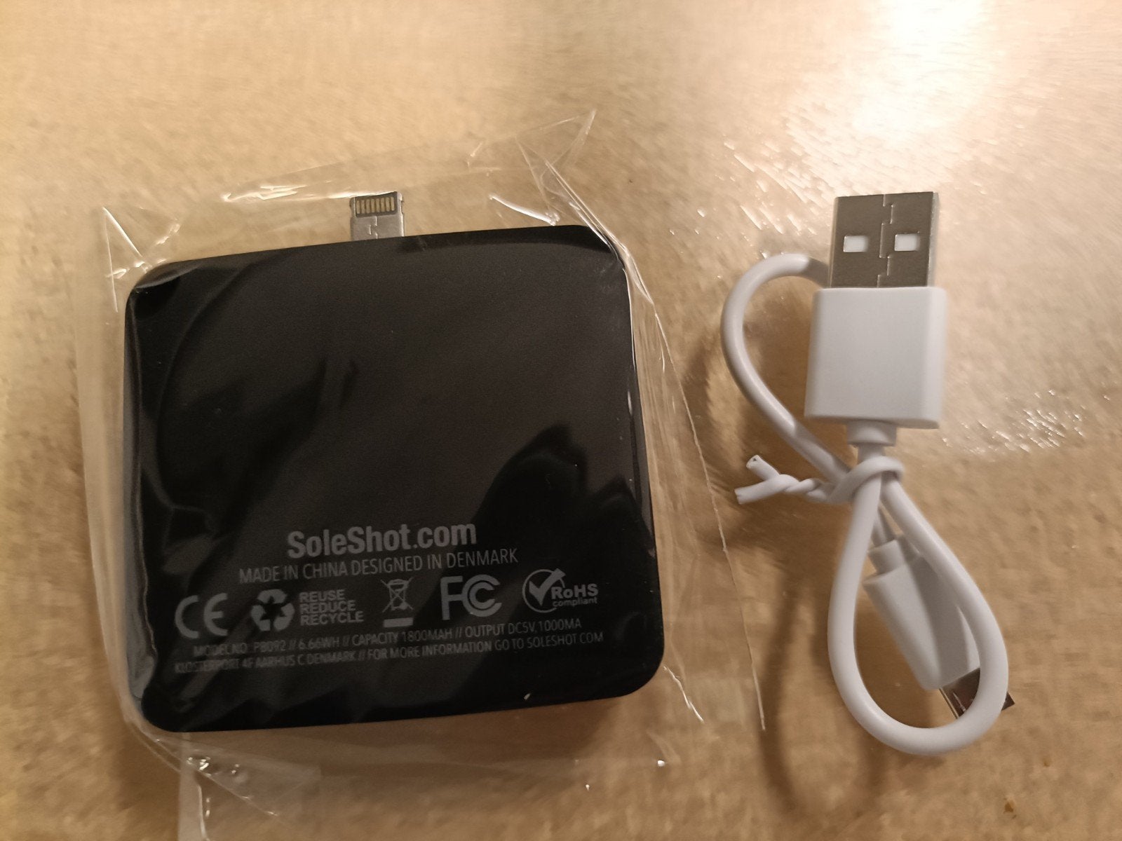 Nieuwe Powerbank voor Apple Lightning (meerdere), Telecommunicatie, Powerbanks, Ophalen of Verzenden, Nieuw, SoleShot.com