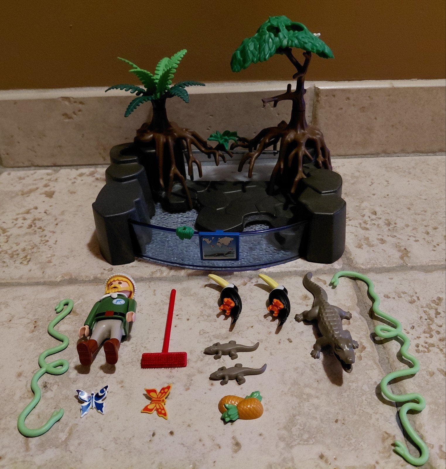 Playmobil 4463 Kaaiman basin, Kinderen en Baby's, Speelgoed | Playmobil, Wild life, Gebruikt, Complete set, Overige typen