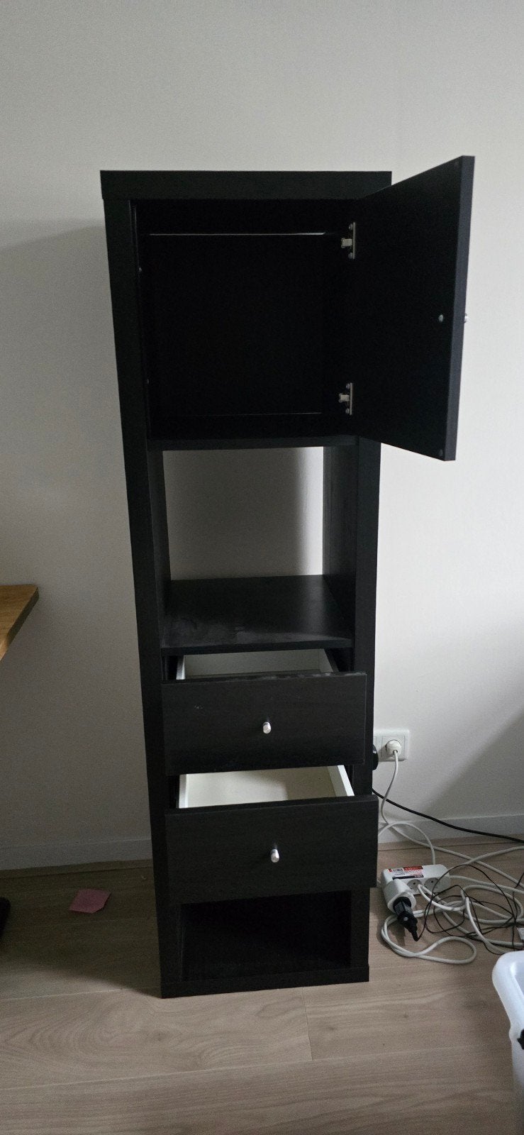 Ikea Kalax kast 4 vakken met 1 deurtje en 1x (2 laades), Ophalen, Gebruikt
