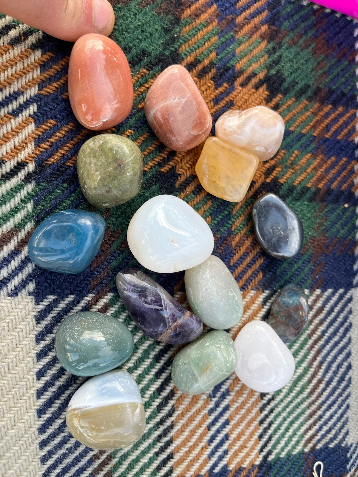 Diverse gepolijste stenen - Edelstenen en mineralen, Ophalen of Verzenden, Gebruikt