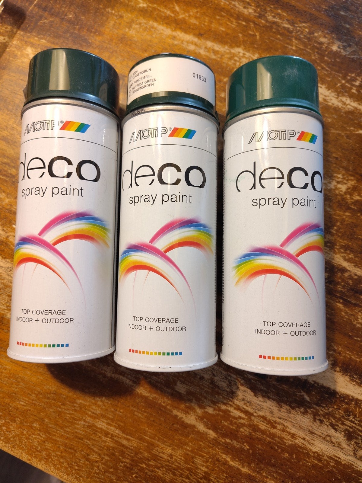 Motip Deco Spray Paint - Diverse Groene Tinten (400ml), Doe-het-zelf en Verbouw, Verf, Beits en Lak, Ophalen, Zo goed als nieuw