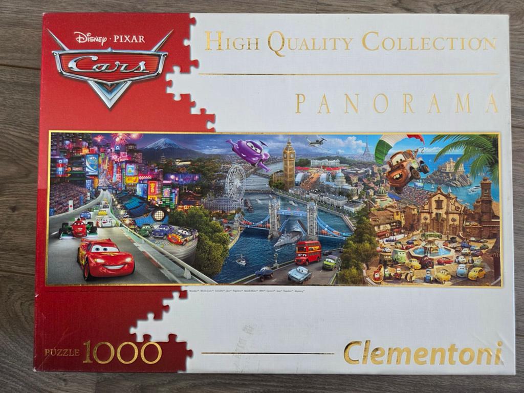 Disney Pixar Cars Panorama Puzzel 1000 stukjes Clementoni, Ophalen, Meer dan 50 stukjes, Zo goed als nieuw