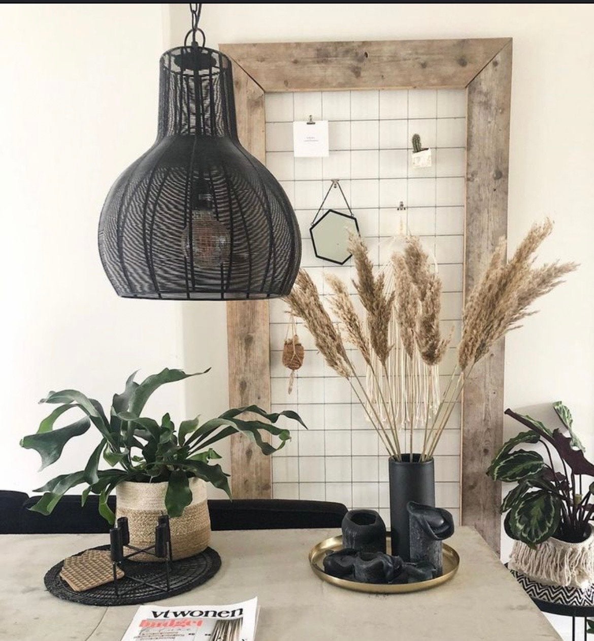 Kwantum Diban hanglamp - Zwart, Ophalen, Gebruikt, Metaal, E27 (groot)