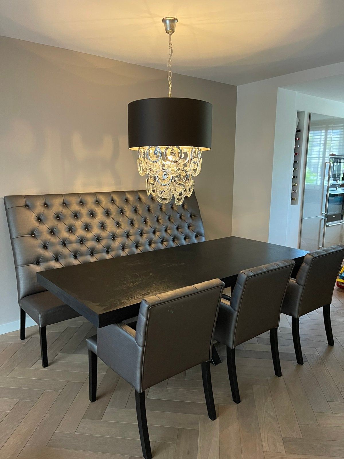 Eetkamer set, Huis en Inrichting, Ophalen, 200 cm of meer, 50 tot 100 cm, Zo goed als nieuw