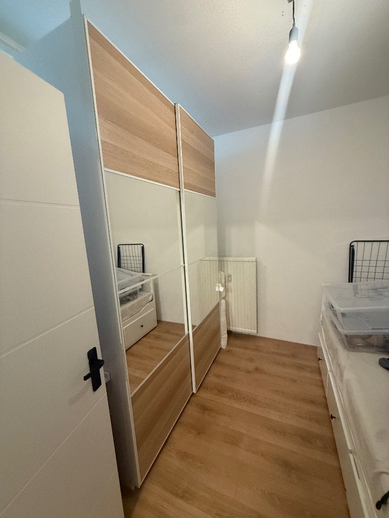 IKEA PAX Wardrobe 150x58x236 cm – Sliding Doors, Ophalen, 200 cm of meer, 50 tot 75 cm, Eikenhout
