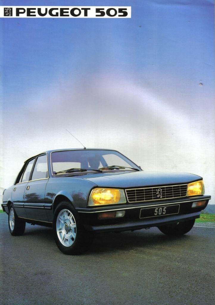 Folder Peugeot 505 1984, Ophalen of Verzenden, Gelezen, Peugeot