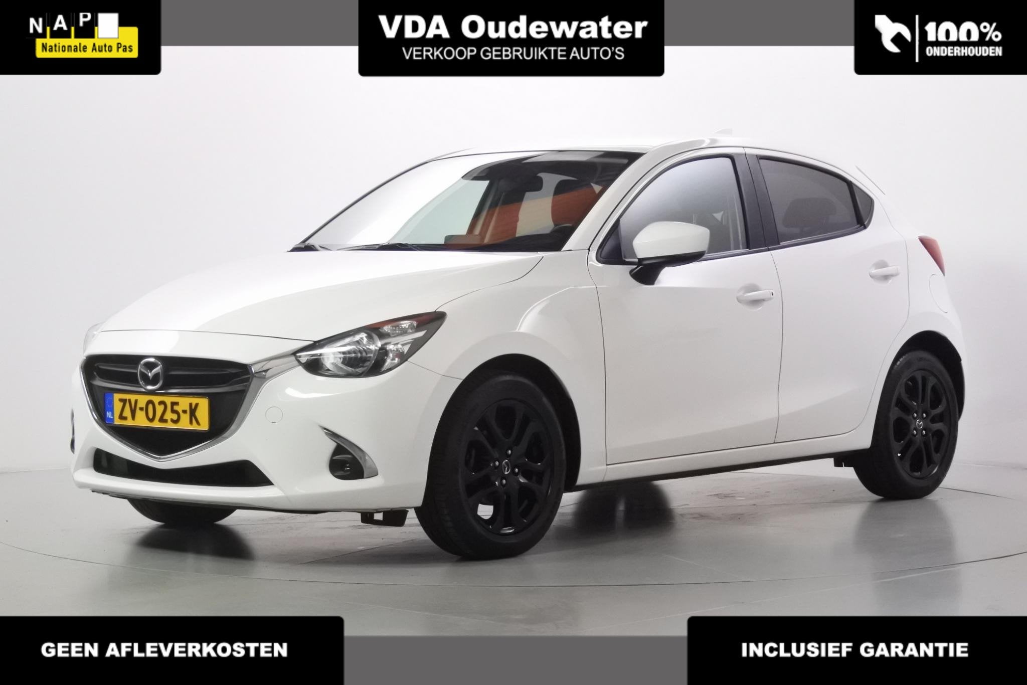 Mazda 2 1.5 90pk Sport Selected Dealer onderhouden t/m 04-20, Auto's, Dealer onderhouden, Stof, Wit, Origineel Nederlands