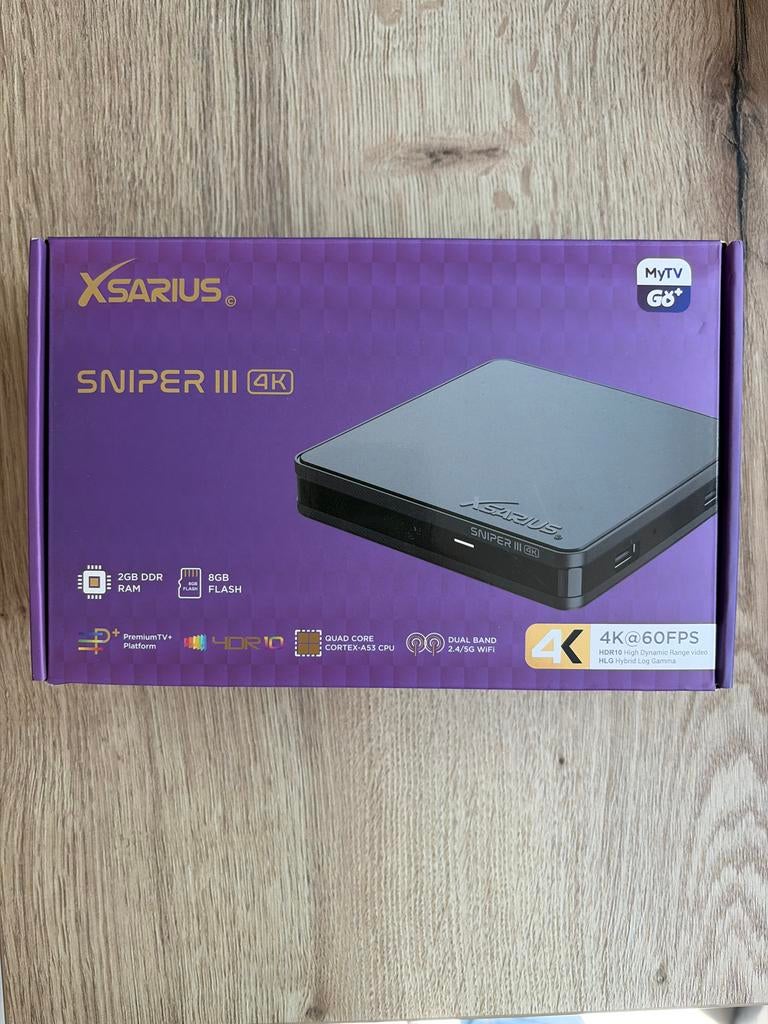 XSARIUS SNIPER III 4K Android TV Box - 2GB RAM, 8GB Flash, Ophalen, Zo goed als nieuw