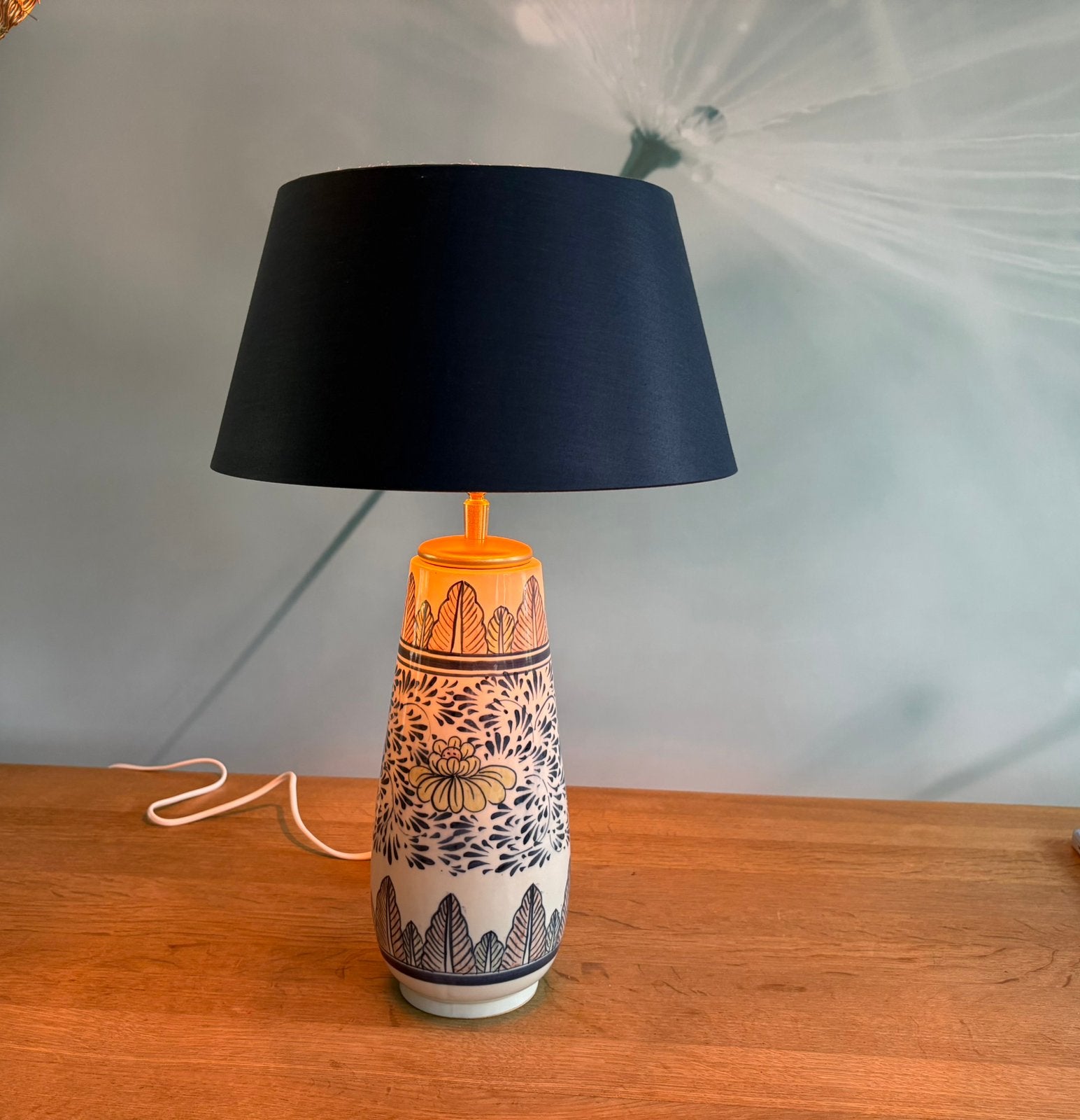 Prachtige unieke vaaslamp made by me Origin’Lily, Vintage, Meerkleurig, Nieuw, Sfeerlamp