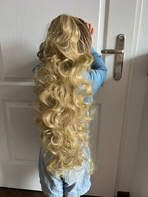 staart met klem haarstuk 60cm, Ophalen of Verzenden, Nieuw, Pruik of Haarverlenging