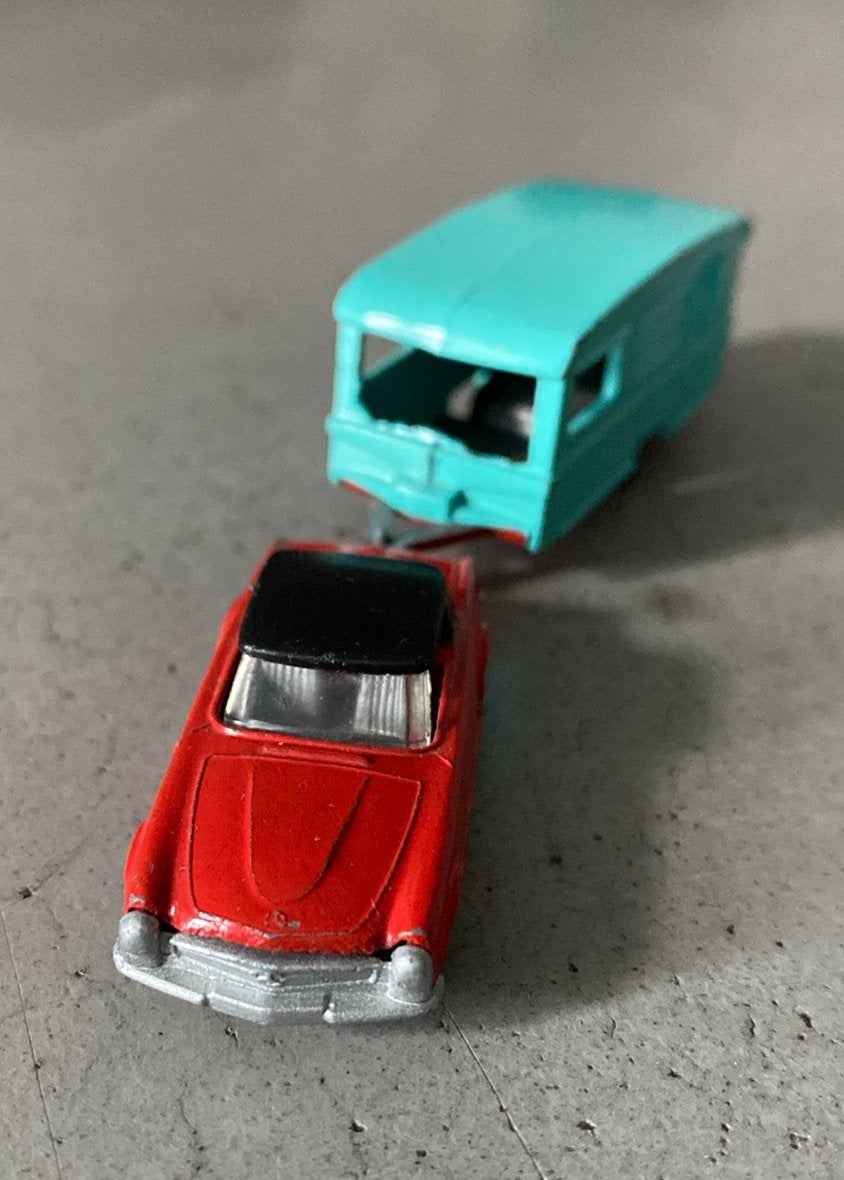 Setje Tuf Toys - Lone Star  (Mercedes 280 SL), Hobby en Vrije tijd, Ophalen of Verzenden, Gebruikt, Auto, Overige merken