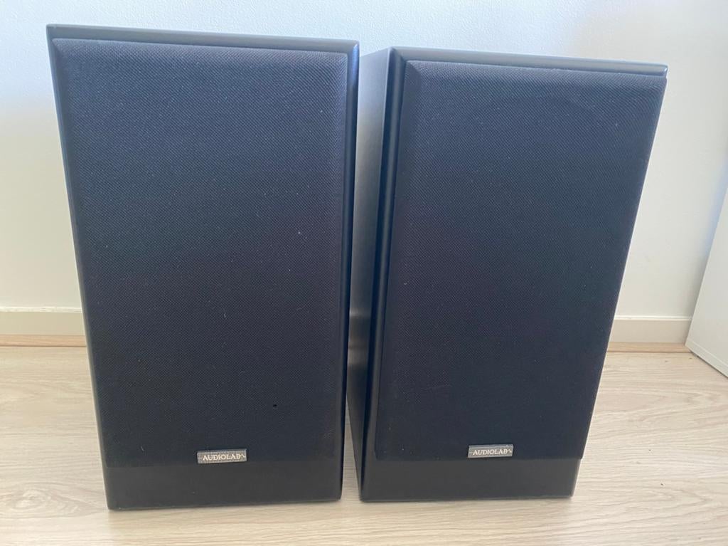 AudioLab MATCH Luidsprekers nederlandse vintage top speakers, Audio, Tv en Foto, Luidsprekers, Gebruikt, 60 tot 120 watt, Front, Rear of Stereo speakers