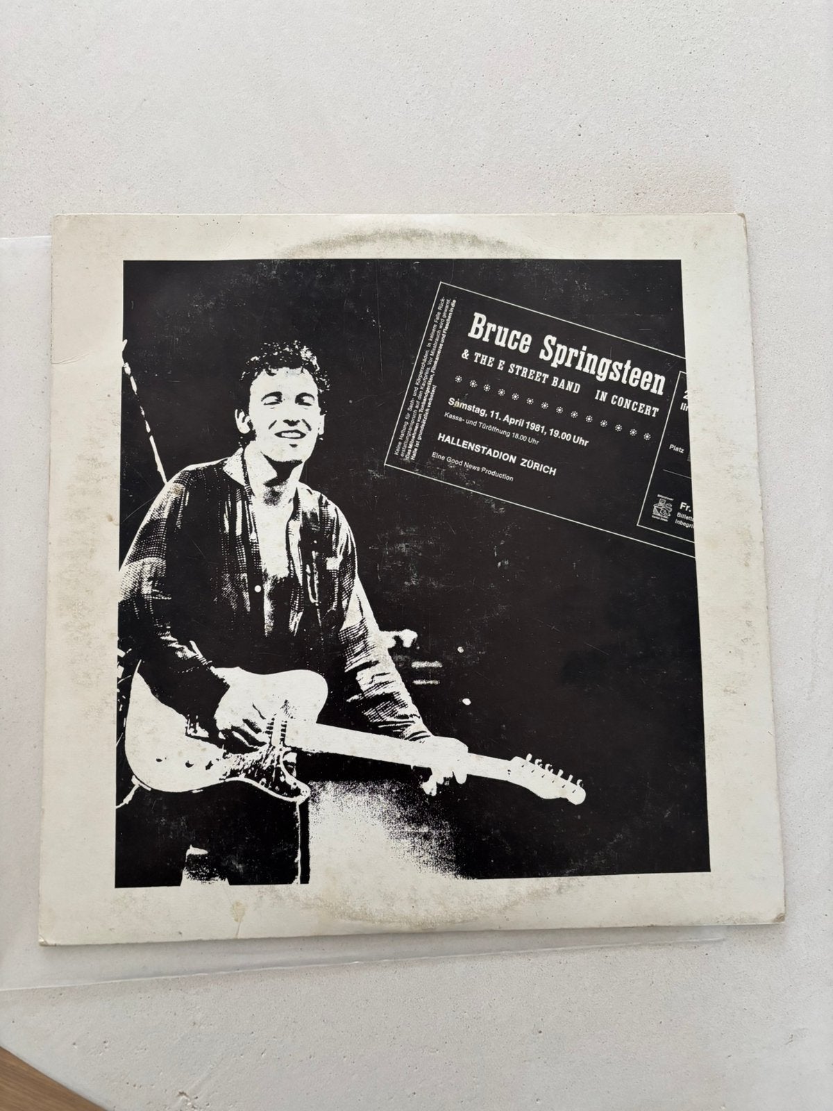 Lp bruce springsteen - in concert zurich bootleg vinyl, Cd's en Dvd's, Vinyl | Rock, Ophalen of Verzenden, Zo goed als nieuw, 12 inch