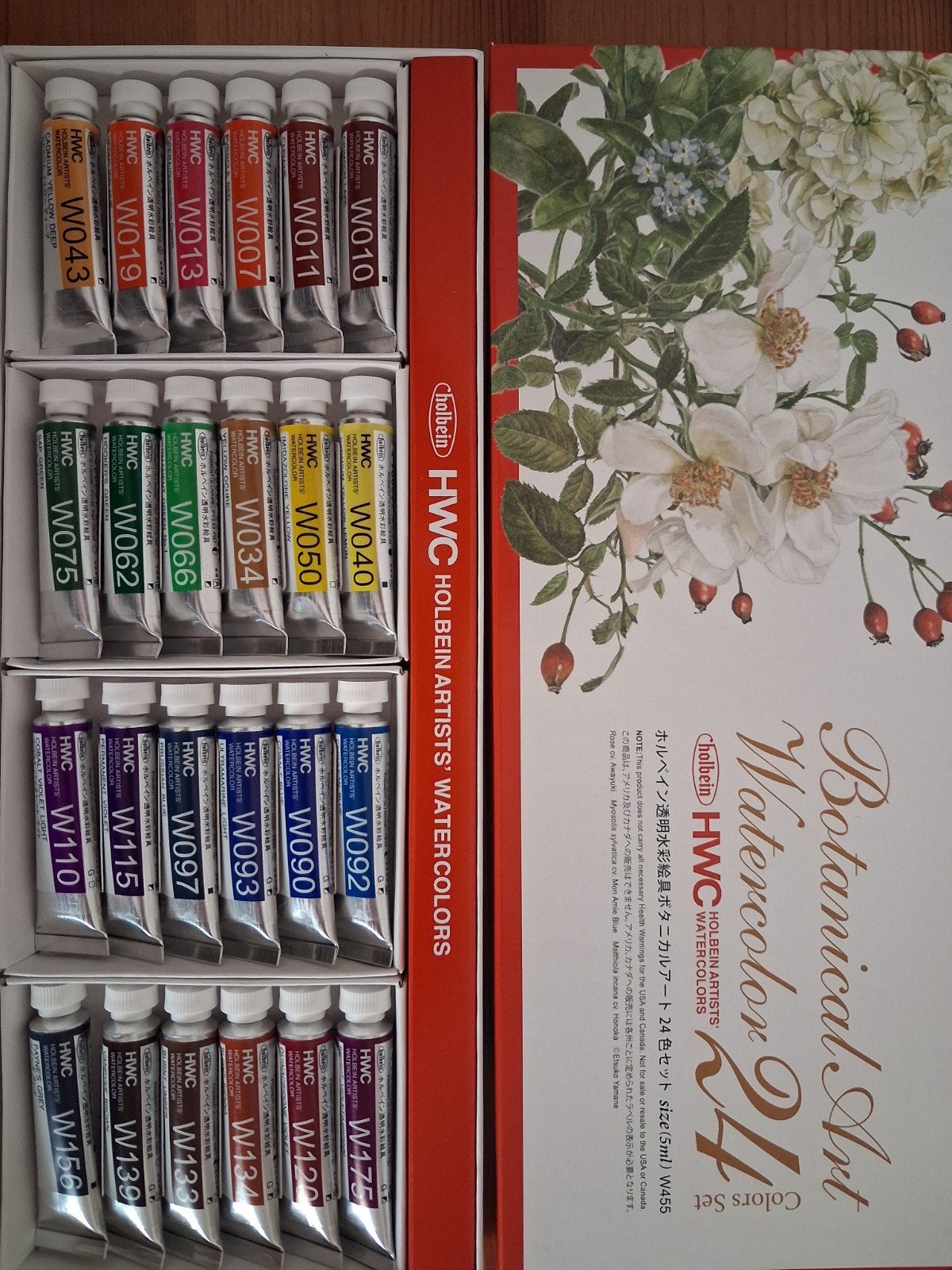 Holbein Artists' Watercolors Botanical Art Set 24 kleuren, Ophalen of Verzenden, Nieuw