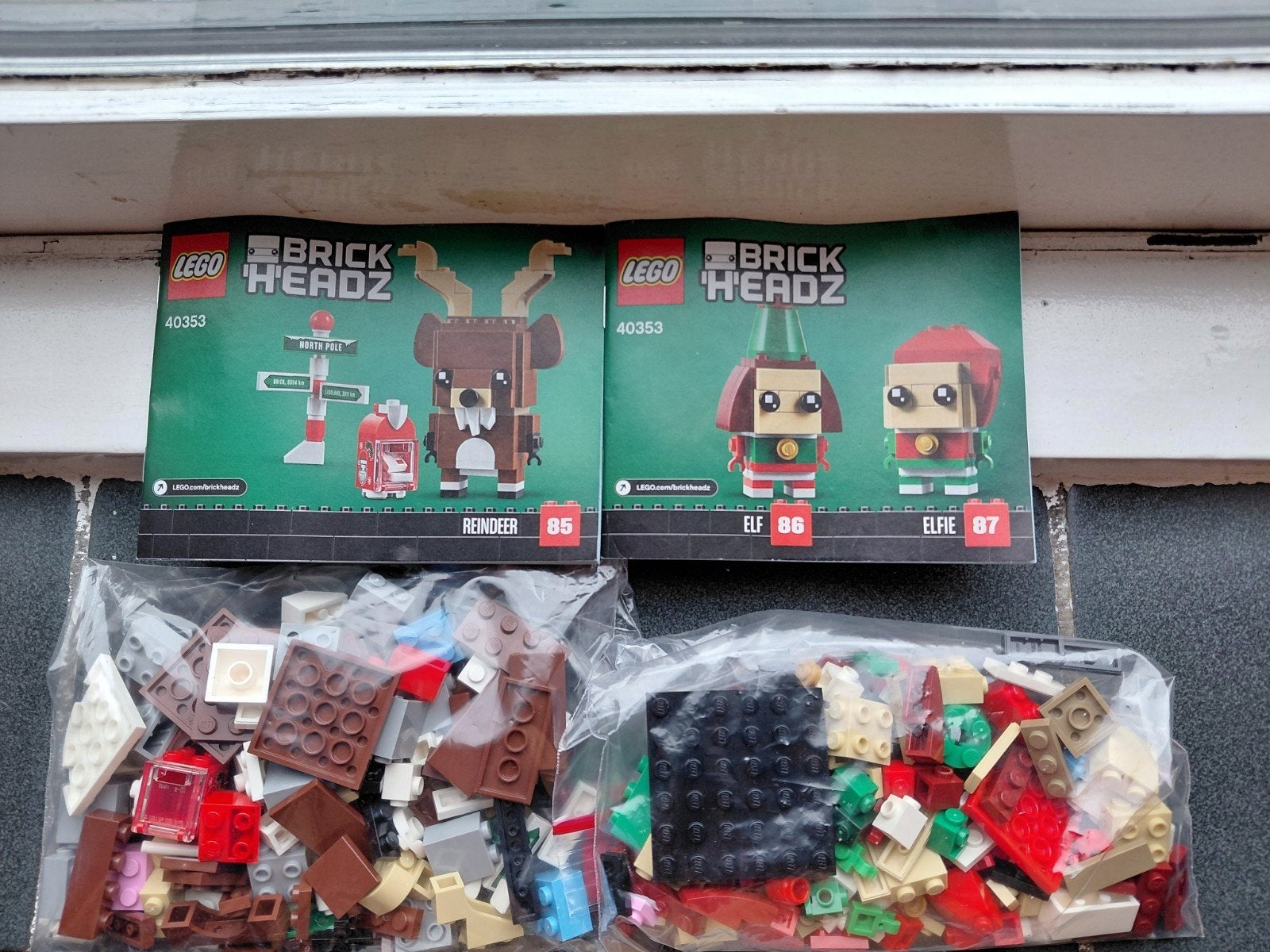 LEGO BrickHeadz 40353 Rendier, Elf & Elfje - Kerstset, BrickHeadz, Lego, Ophalen of Verzenden, Zo goed als nieuw