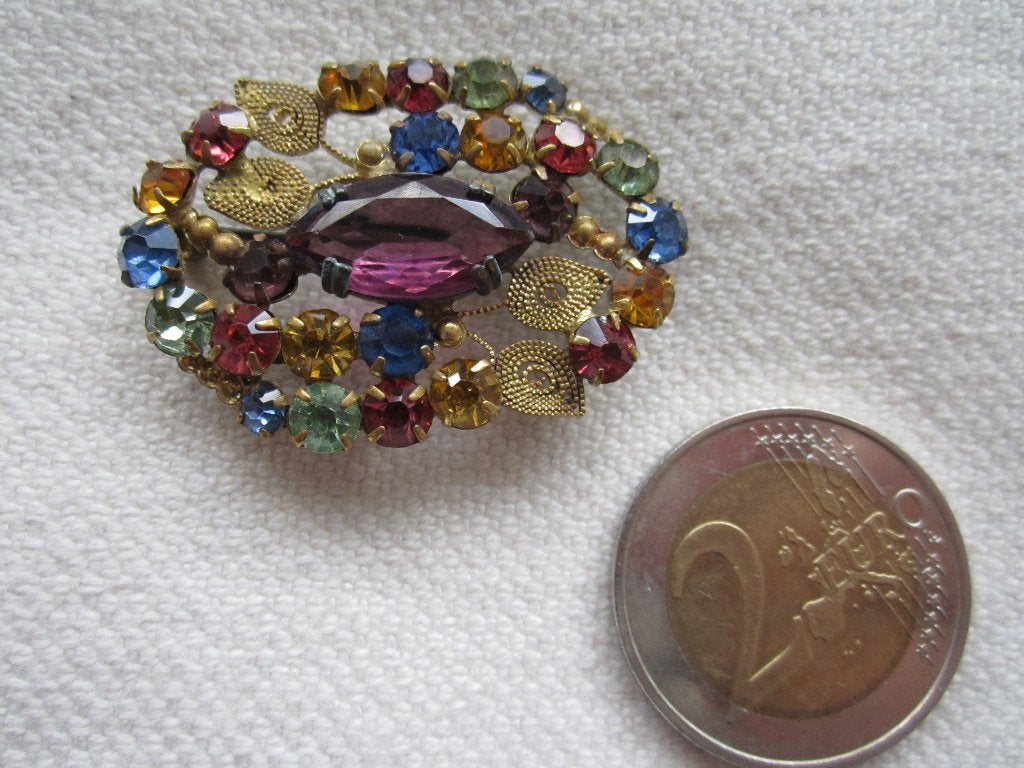 59.   Schitterende oude broche, Ophalen, Overige materialen, Broche