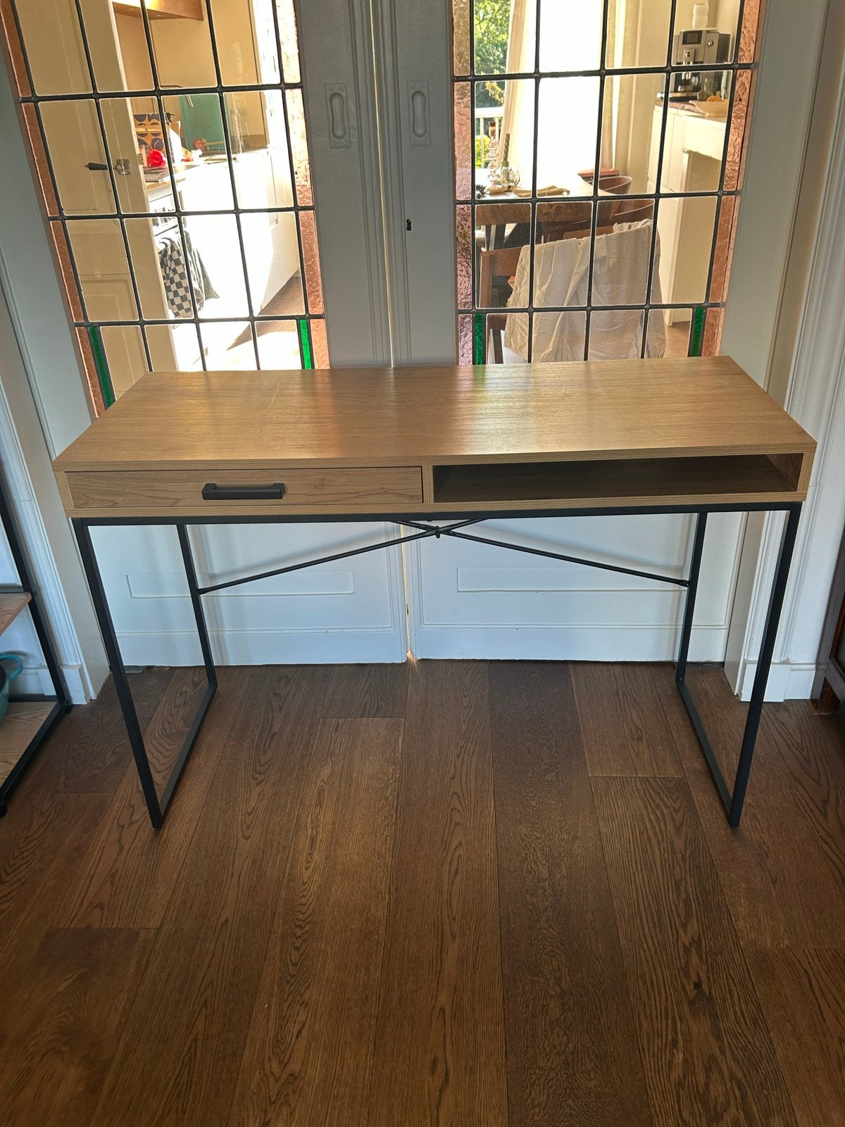 Klassiek bureau met lade - 110x45x75cm - Ophalen Amsterdam, Huis en Inrichting, Ophalen, Gebruikt, Klassiek, Hout