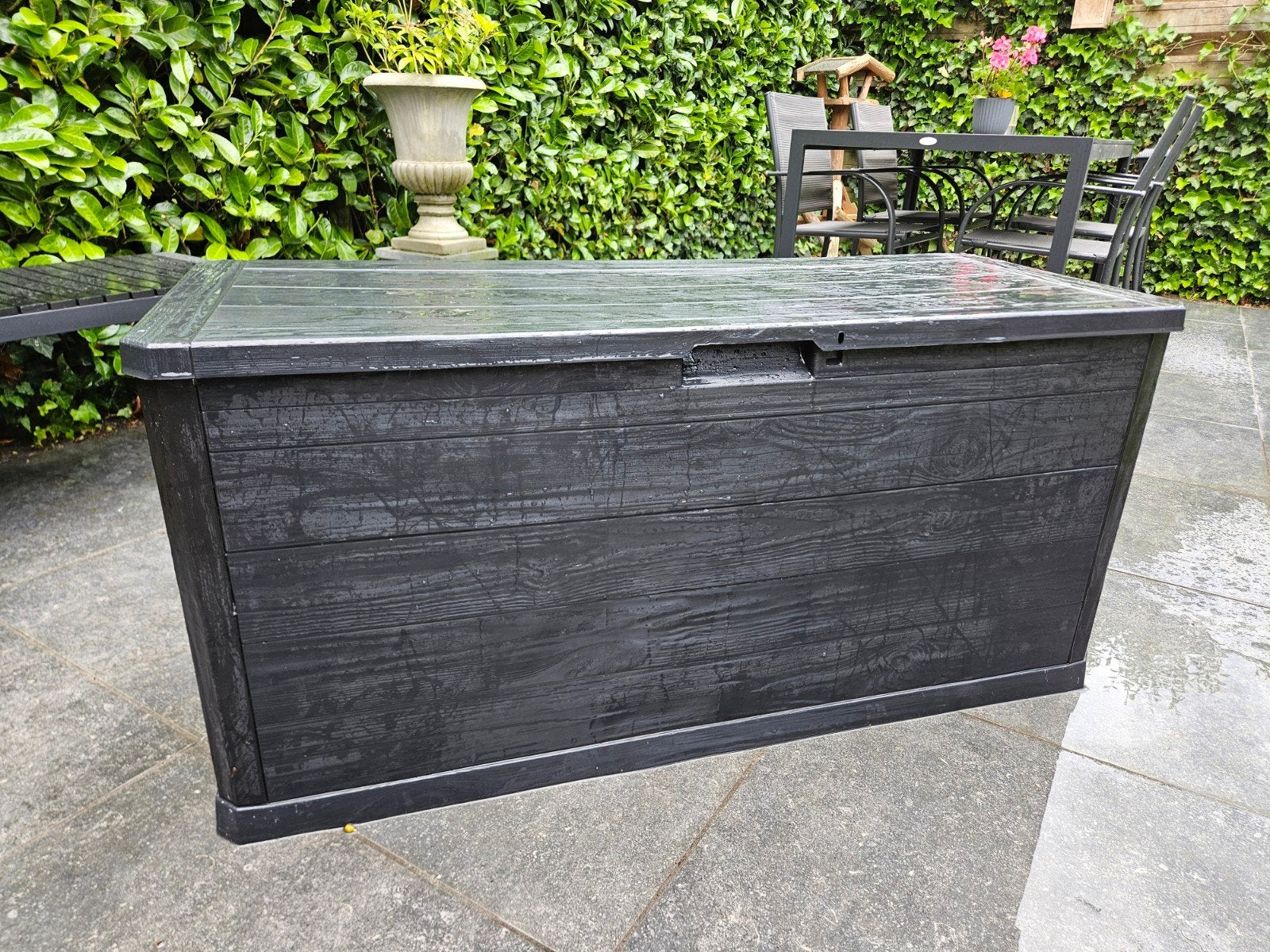 Opberg/ tuinbox Lidl - 116x55x45 cm Antraciet, Ophalen, Gebruikt, Kunststof, Overige typen
