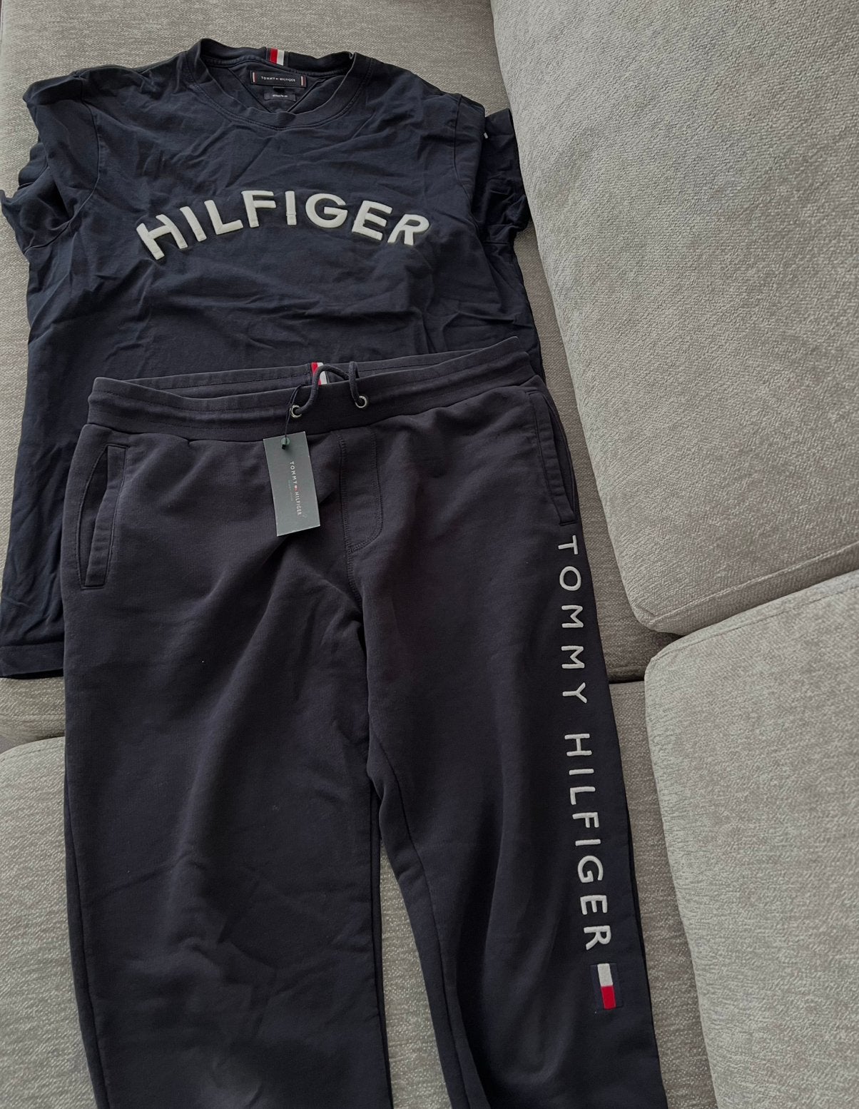Tommy Hilfiger pak, Maat 52/54 (L), Blauw, Ophalen of Verzenden, Zo goed als nieuw