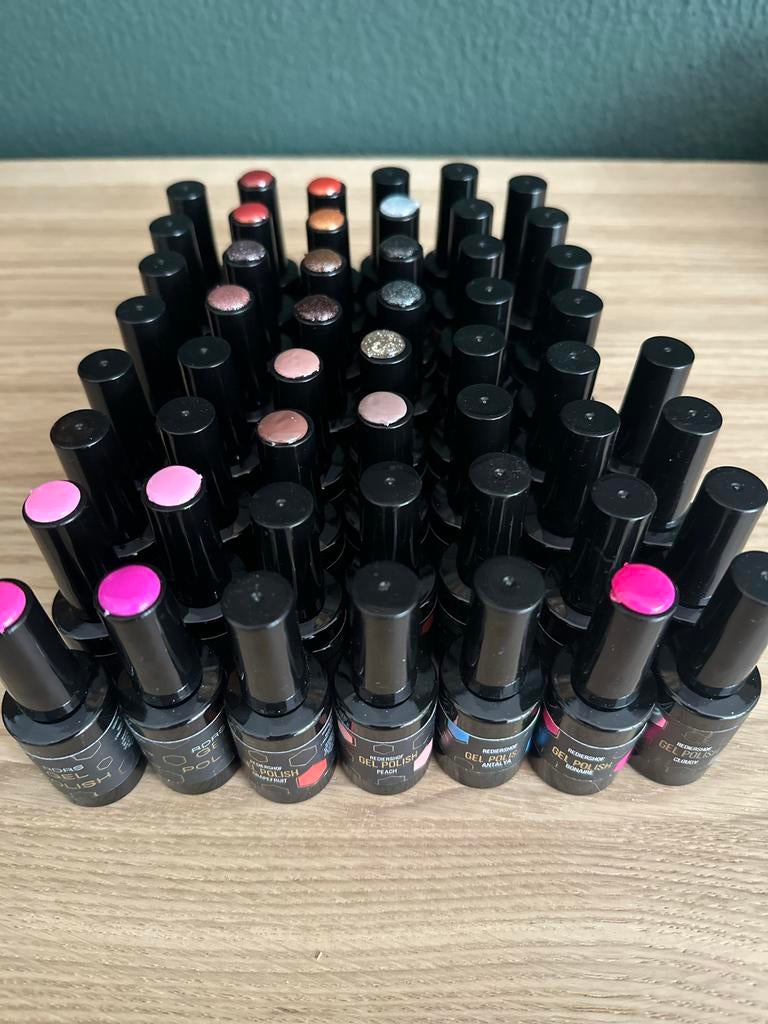 RDRS Gelpolish set - 50 flesjes, Overige kleuren, Ophalen of Verzenden, Zo goed als nieuw, Handen en Nagels