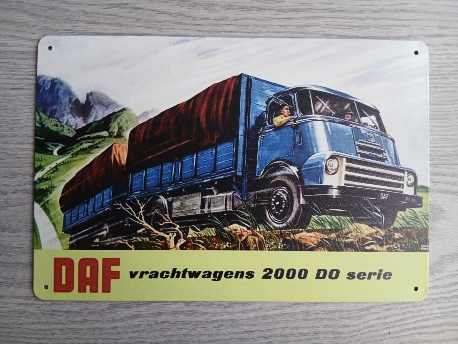 Daf 20x30 cm Metalen Reclamebord, Ophalen of Verzenden, Nieuw, Reclamebord
