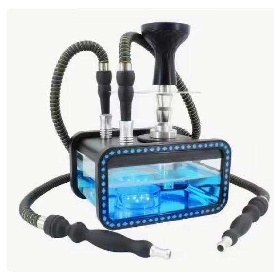 Moderne Waterpijp / Shisha met LED-verlichting, Ophalen of Verzenden, Zo goed als nieuw, (Water)pijp