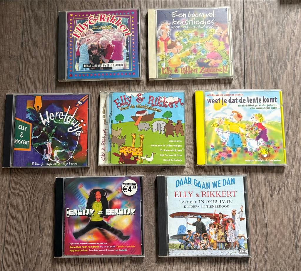 7 Christelijk cd’s / kinder cd’s Elly & Rikkert, Cd's en Dvd's, Cd's | Kinderen en Jeugd, Ophalen of Verzenden, Gebruikt, Muziek