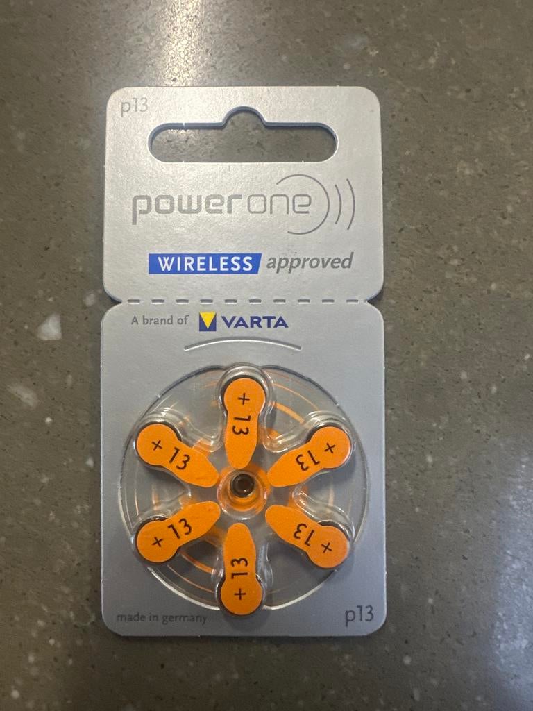 PowerOne P13 Hoortoestelbatterijen - PR48 1.45V, Ophalen of Verzenden, Nieuw