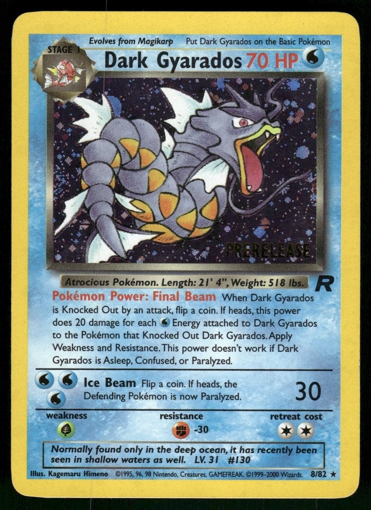 Dark Gyarados 8/82 - Team Rocket (NM), Hobby en Vrije tijd, Verzenden, Gebruikt