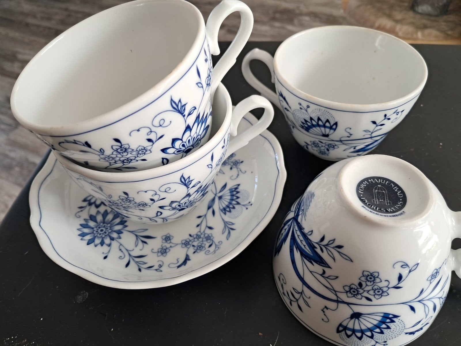 Set van 4 Form Marienbad kopjes en schotels, Ophalen of Verzenden
