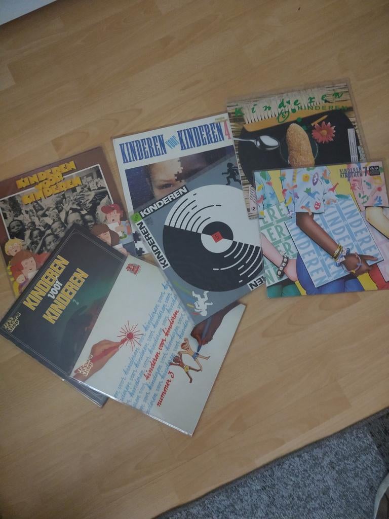 Kinderen voor kinderen LP 1 t/m 7, Cd's en Dvd's, Vinyl | Kinderen en Jeugd, Ophalen, 1980 - 1989, Zo goed als nieuw, 12 inch
