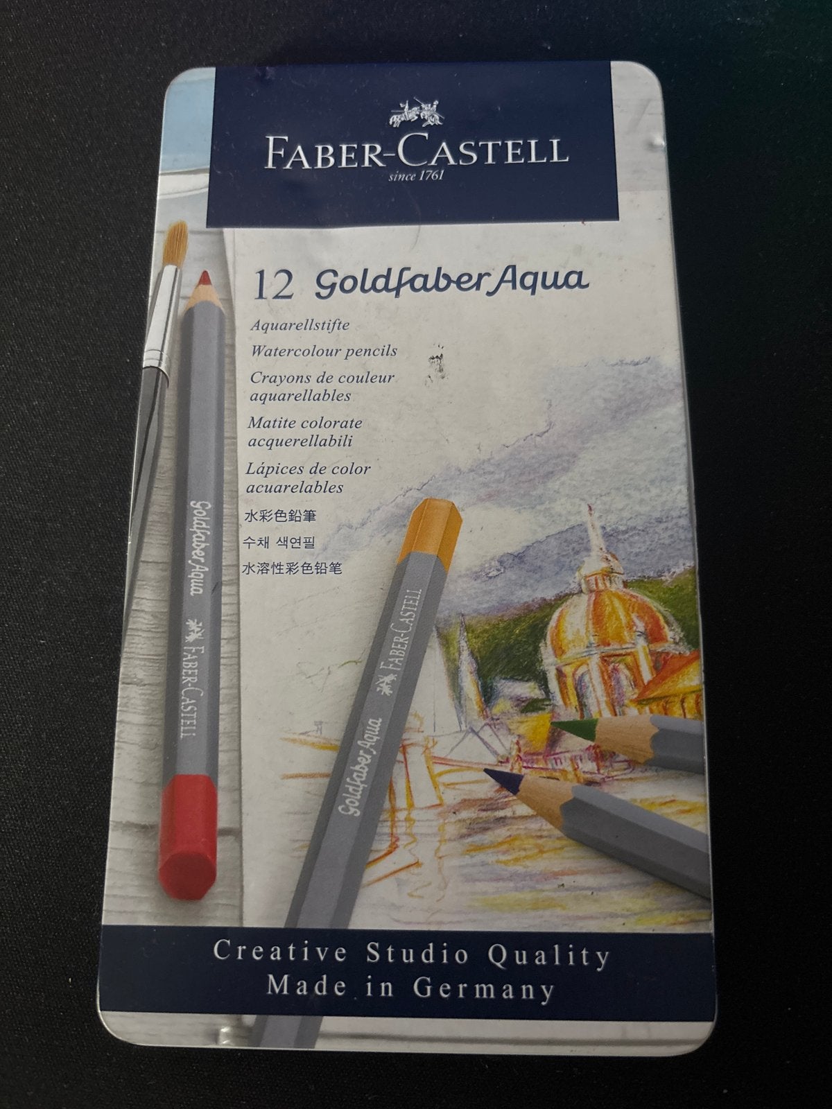 Faber-Castell Goldfaber Aqua Aquarelpotloden 12 stuks, Ophalen of Verzenden, Zo goed als nieuw, Overige typen