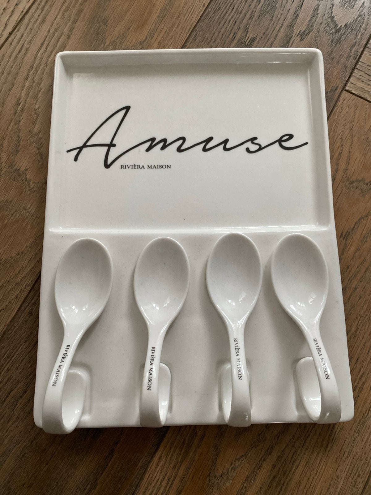 Riviera Maison Amuse Lepels met Houder - Zo goed als nieuw, Overige materialen, Ophalen of Verzenden, Zo goed als nieuw, Riviera Maison