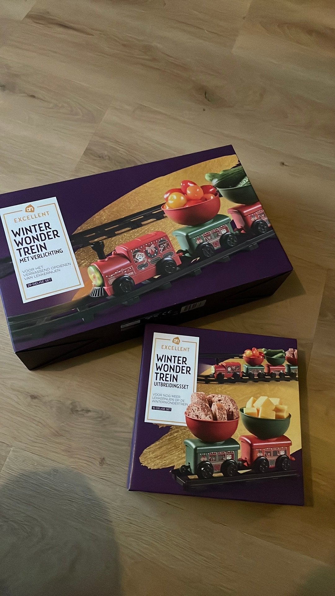 Winter wonder trein en uitbreidingsset snacktrein nieuw, Diversen, Ophalen of Verzenden, Nieuw