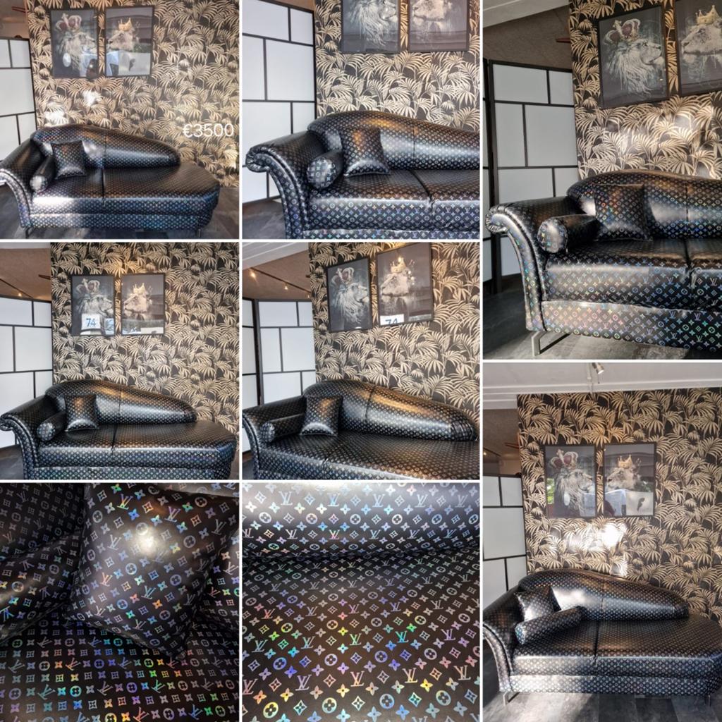 Luxe Design Bank / Chaise Longue - Louis Vuitton bank, Ophalen, Kunststof, 150 tot 200 cm, Tweepersoons