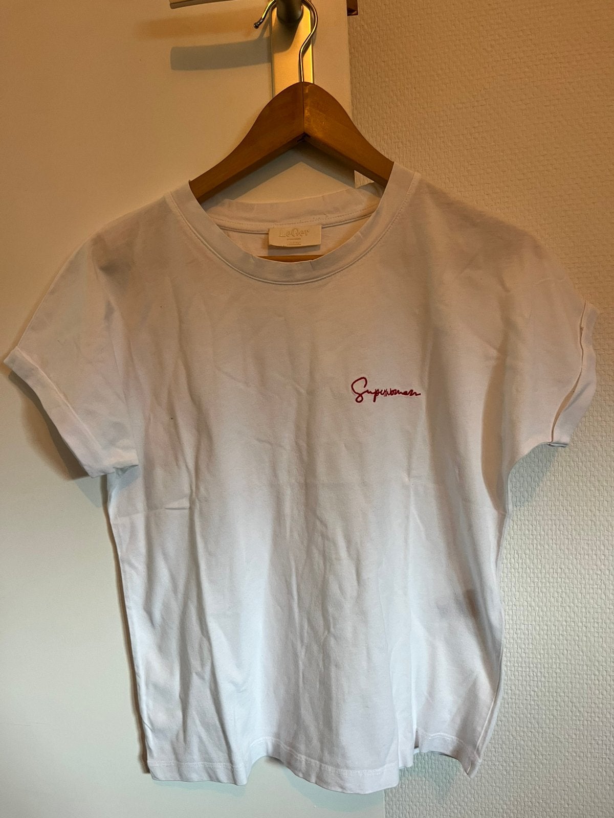 LeGer by Lena Gercke wit Superwoman T-shirt, maat 34, Wit, Ophalen of Verzenden, Zo goed als nieuw, Korte mouw
