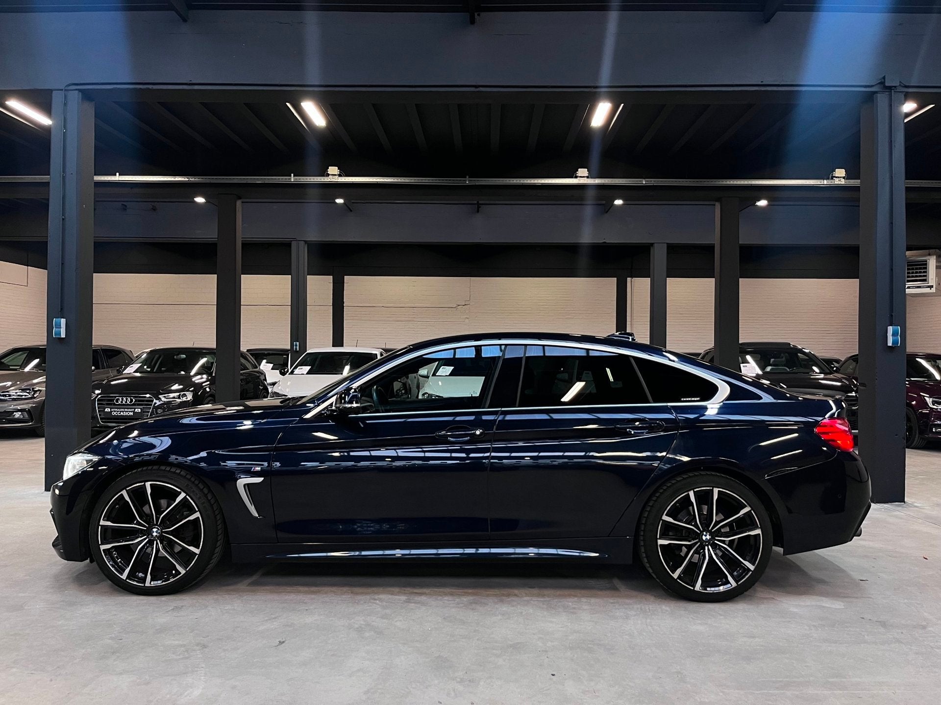 BMW 4-serie Gran Coupé 418i M Sport AngelEyes/Automaat/Lede, Auto's, BMW, Automaat, Gebruikt, Euro 6, Leder en Stof